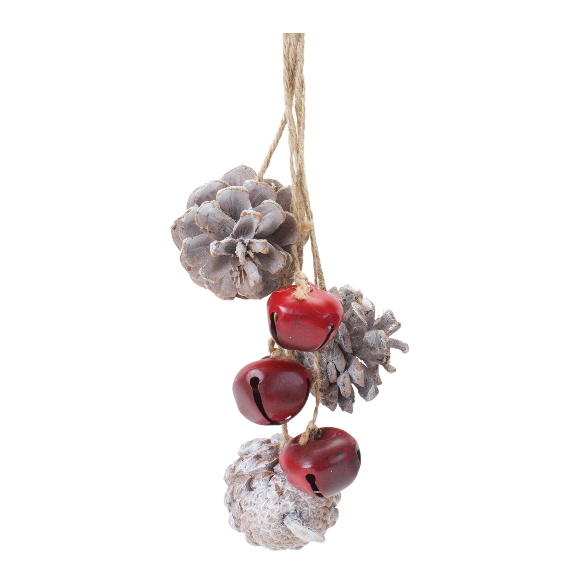 6ct. Bell & Pinecone Drop Ornaments